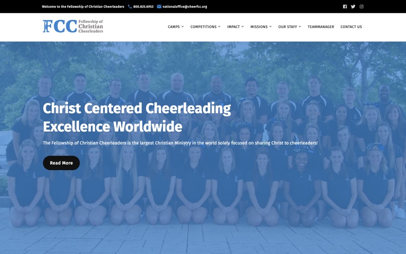 Home page of cheerfcc.org