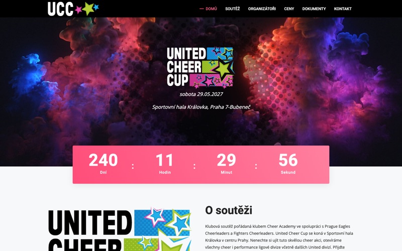Home page of unitedcheer.cz